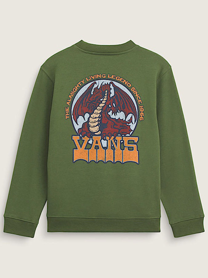 Vans Living Legend Crewneck Sweatshirt Fall 2026 | GREEN BALSAM (GRK)