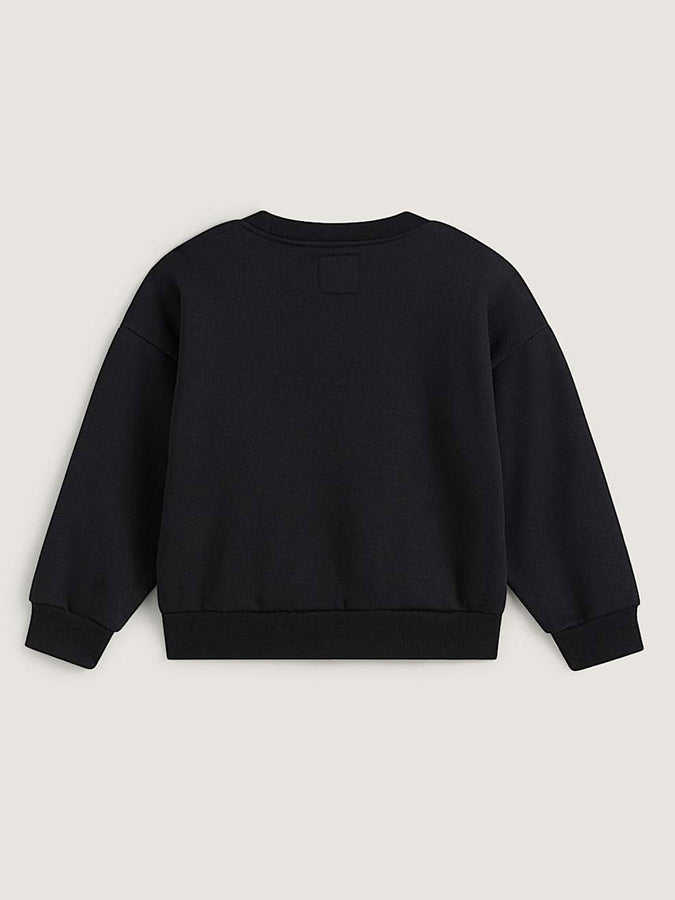 Vans Stretch Logo Crewneck Sweatshirt Fall 2026 | BLACK/WHITE (Y28)