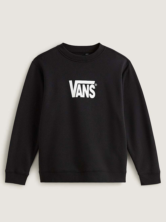 Vans Stretch Logo Crewneck Sweatshirt Fall 2026 | BLACK/WHITE (Y28)