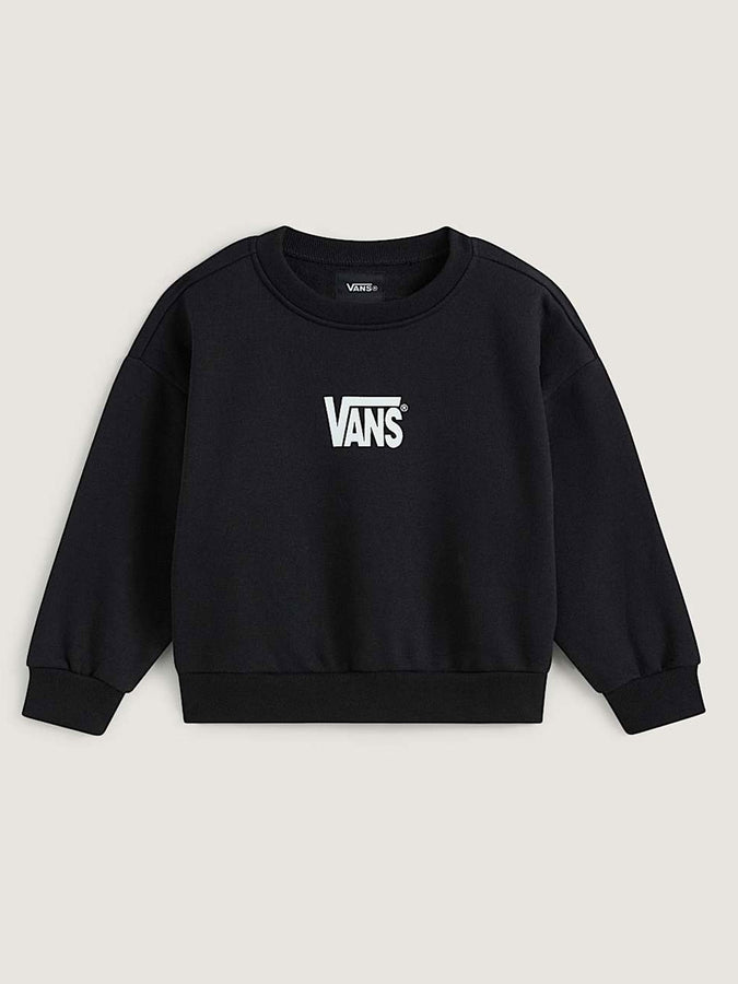 Vans Stretch Logo Crewneck Sweatshirt Fall 2026 | BLACK/WHITE (Y28)