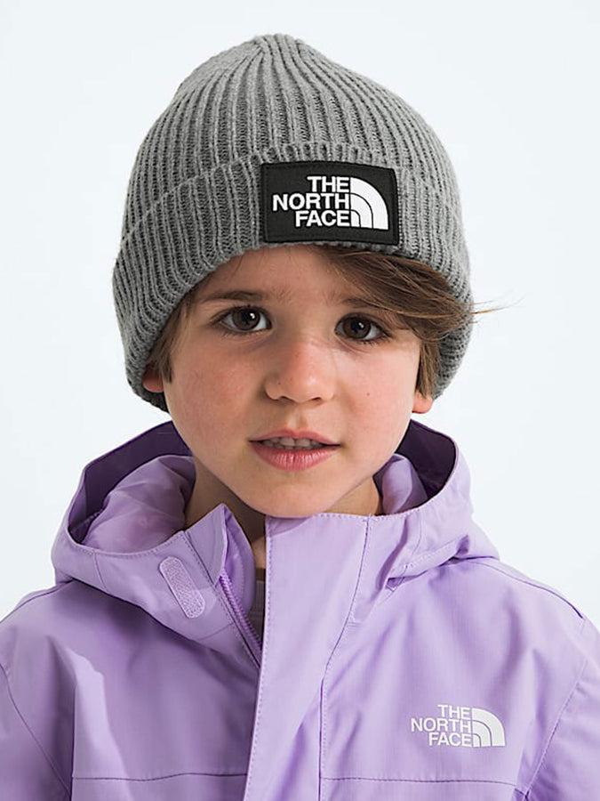 TNF Logo Box Cuffed Beanie | TNF MEDIUM GREY HEATHER (DYY)