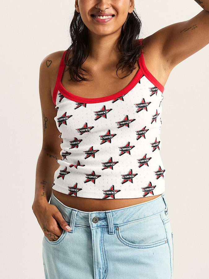 Vans Kiki Cami Tank Top Spring 2026 | RACING RED (IZQ)