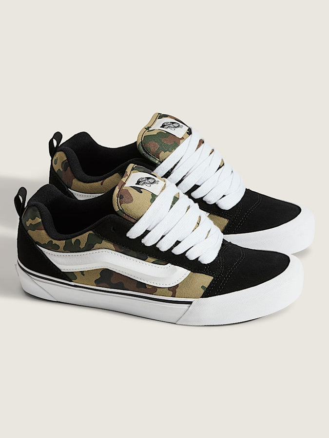 Vans Knu Skool Black camo/Green Shoes Fall 2025 | CAMO BLACK/GREEN (YJ7)