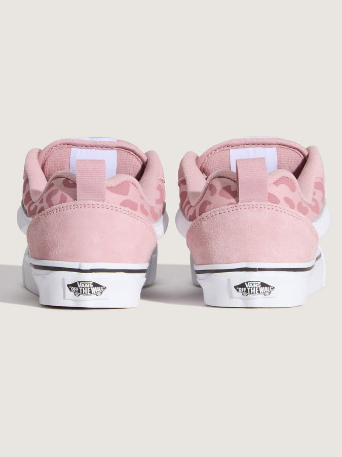 Vans Knu Skool Elastic Lace Leopard Misty Mauve Shoes (Kids 0-7) Spring 2026 |LEOPARD MISTY MAUVE (FPR)
