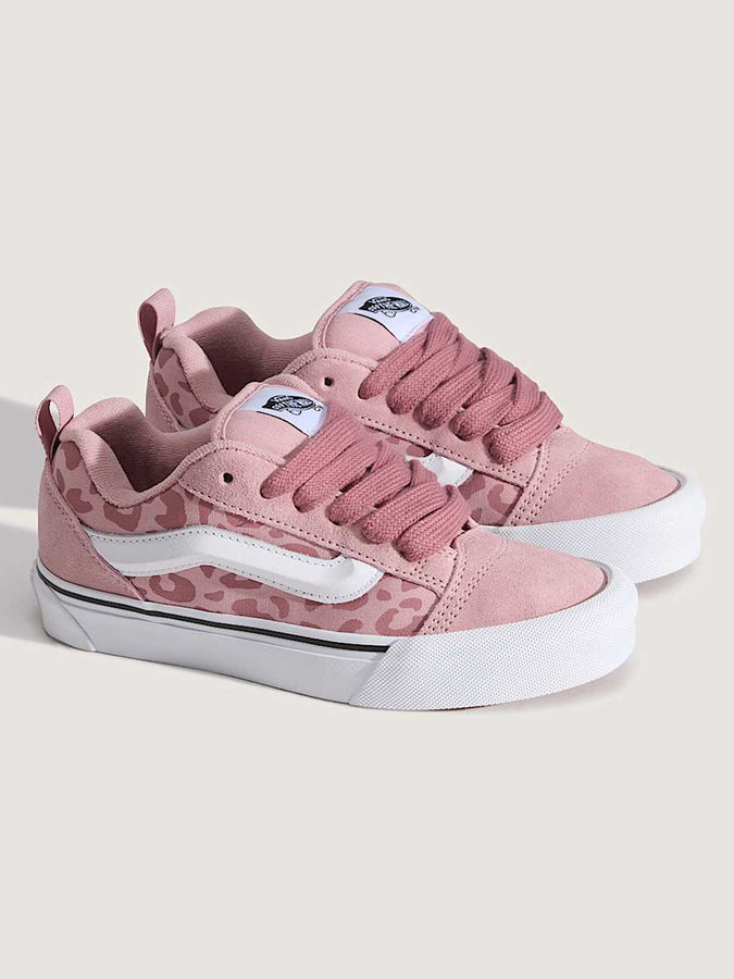Vans Knu Skool Elastic Lace Leopard Misty Mauve Shoes (Kids 0-7) Spring 2026 |LEOPARD MISTY MAUVE (FPR)