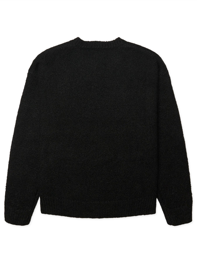 Woodbird Kurt Mohairy Crewneck Sweater Fall 2026 | BLACK
