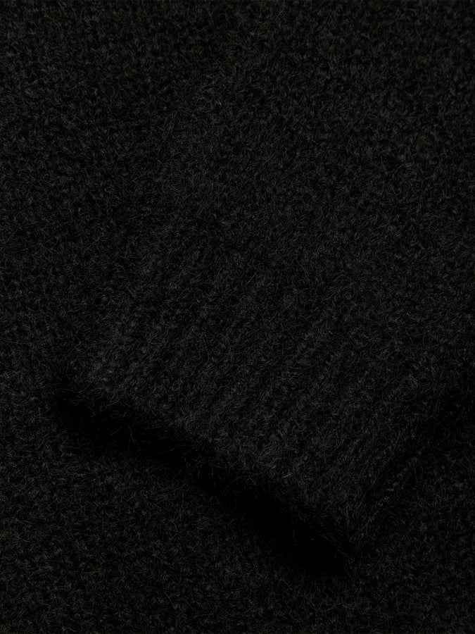 Woodbird Kurt Mohairy Crewneck Sweater Fall 2026 | BLACK