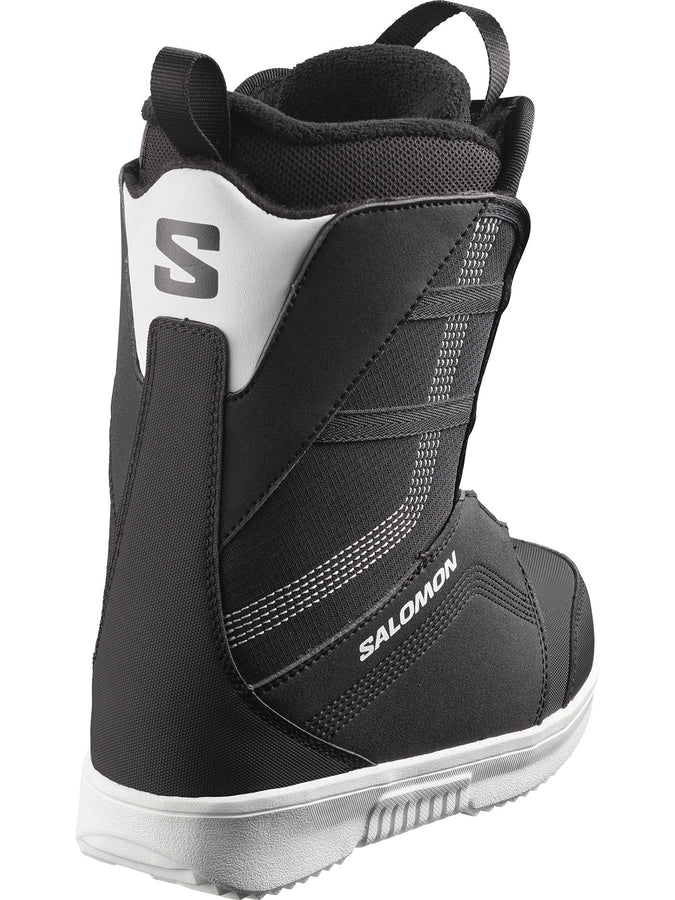 Salomon Project BOA Kids Snowboard Boots 2025 | BLACK/BLACK/WHITE