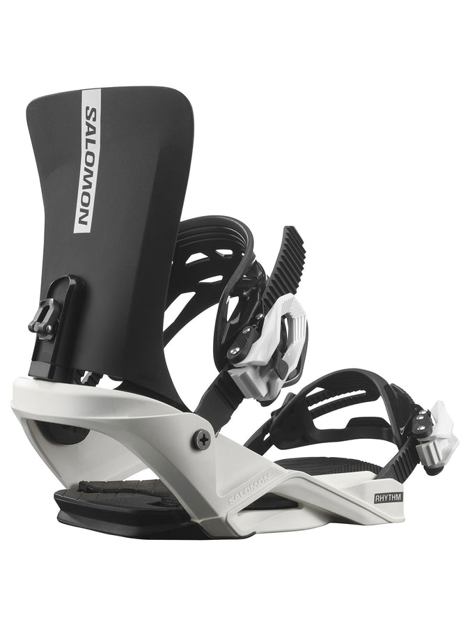 Salomon Rhythm Black/White Snowboard Bindings 2026 | BLACK/WHITE