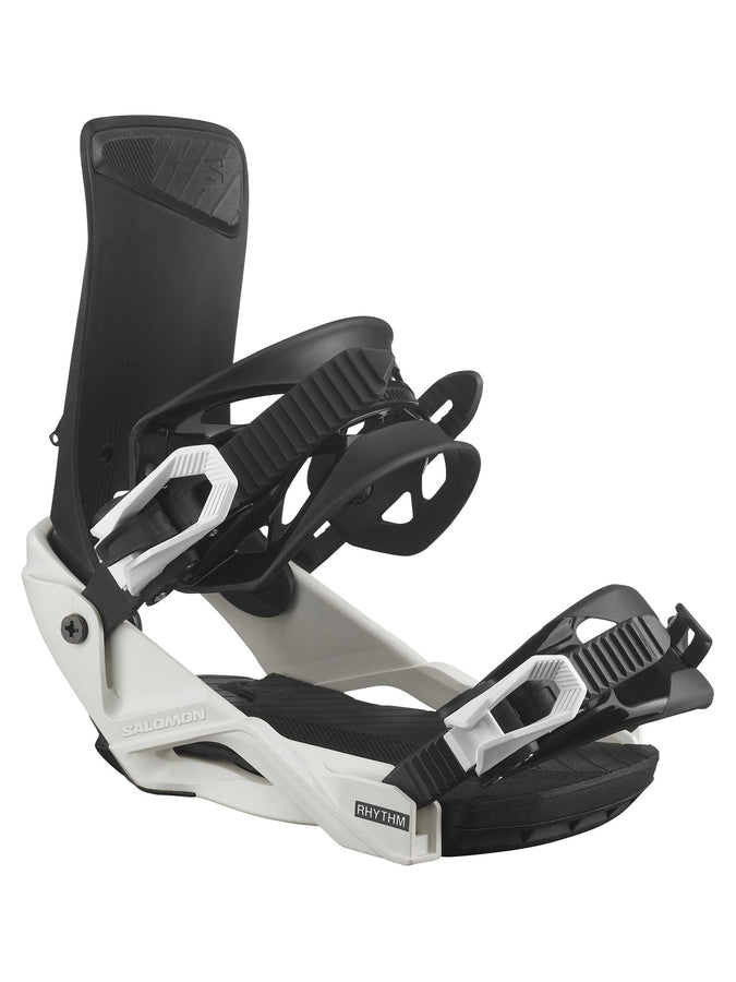 Salomon Rhythm Black/White Snowboard Bindings 2026 | BLACK/WHITE