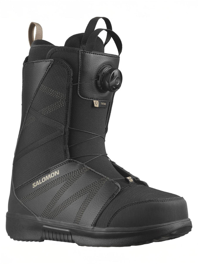 Salomon Titan BOA Black Snowboard Boots 2026 | BLACK