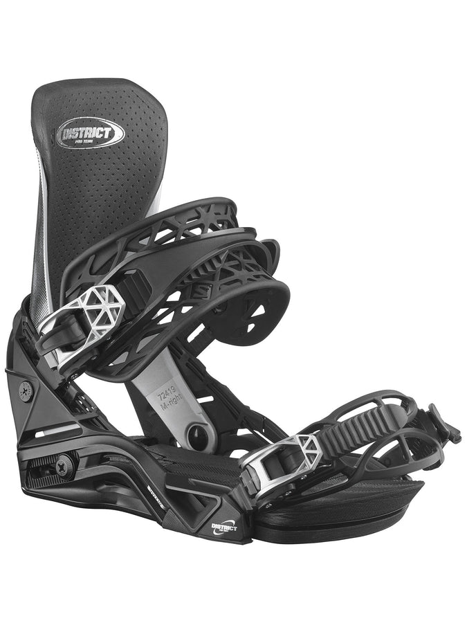 Salomon District Pro Team Snowboard Bindings 2025 | CHROME