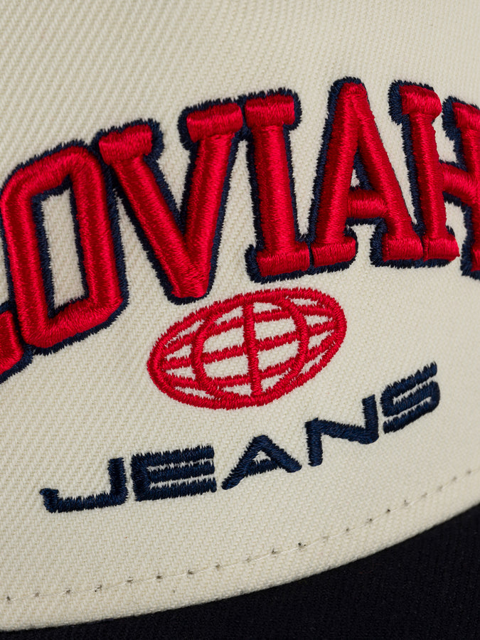 Loviah Jeans 9forty Af New Era Snapback Hat | CHROME/NAVY