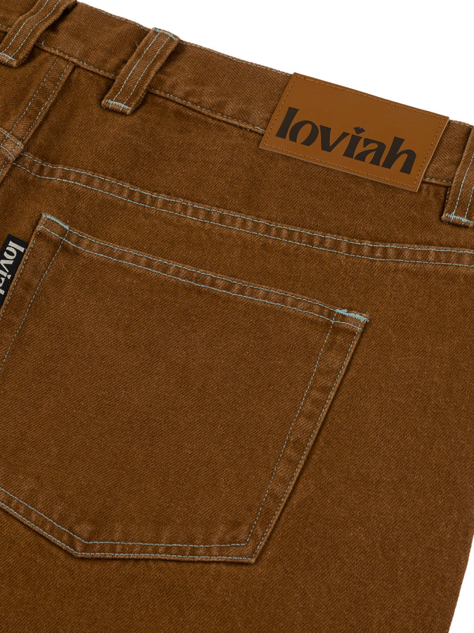 Loviah 5 Pocket Jeans Spring 2024 |  BROWN/BABY BLUE