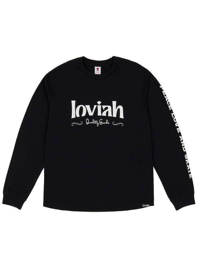 Loviah Spring 2024 Quality Goods Long Sleeve T-Shirt | BLACK