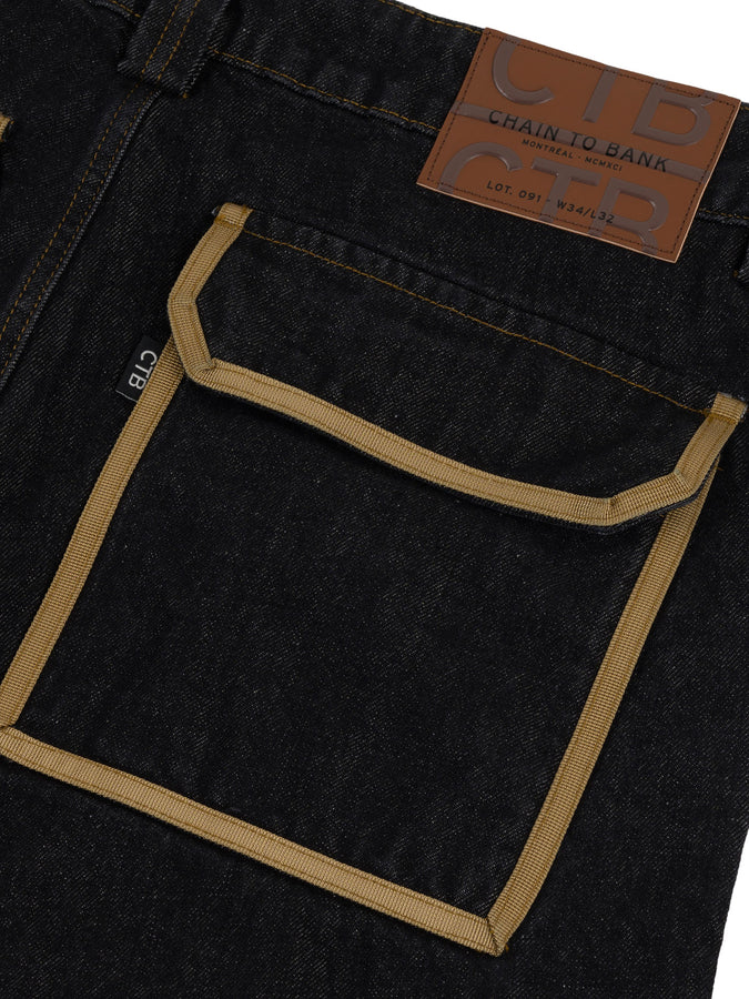 Chain To Bank Golden Era Tribute Jeans Fall 2026 | WASHED BLACK