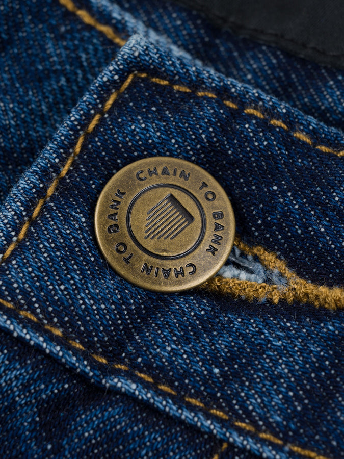 Chain To Bank Billions Baggy Fit Jeans Fall 2025 | MEDIUM INDIGO WASH