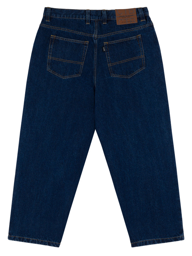 Chain To Bank Billions Baggy Fit Jeans Fall 2025 | MEDIUM INDIGO WASH