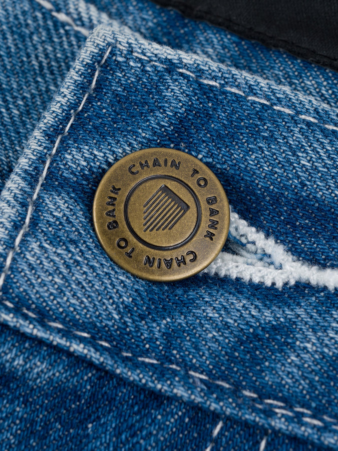 Chain To Bank Billions Baggy Fit Jeans Fall 2025 | INDIGO STONE WASH
