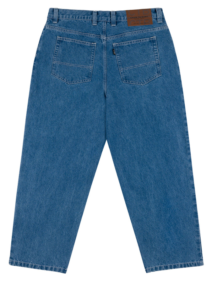 Chain To Bank Billions Baggy Fit Jeans Fall 2025 | INDIGO STONE WASH