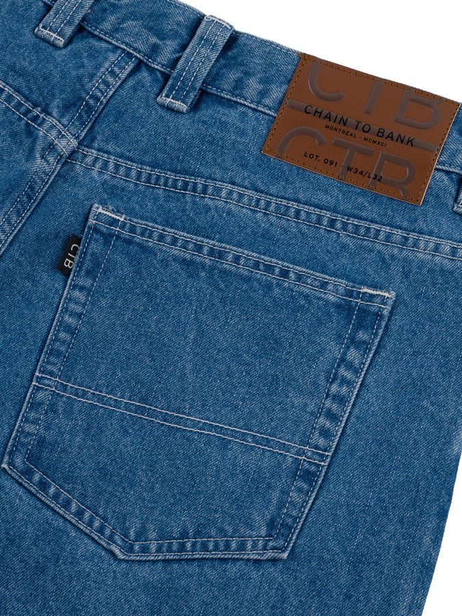 Chain To Bank Billions Baggy Fit Jeans Fall 2025 | INDIGO STONE WASH