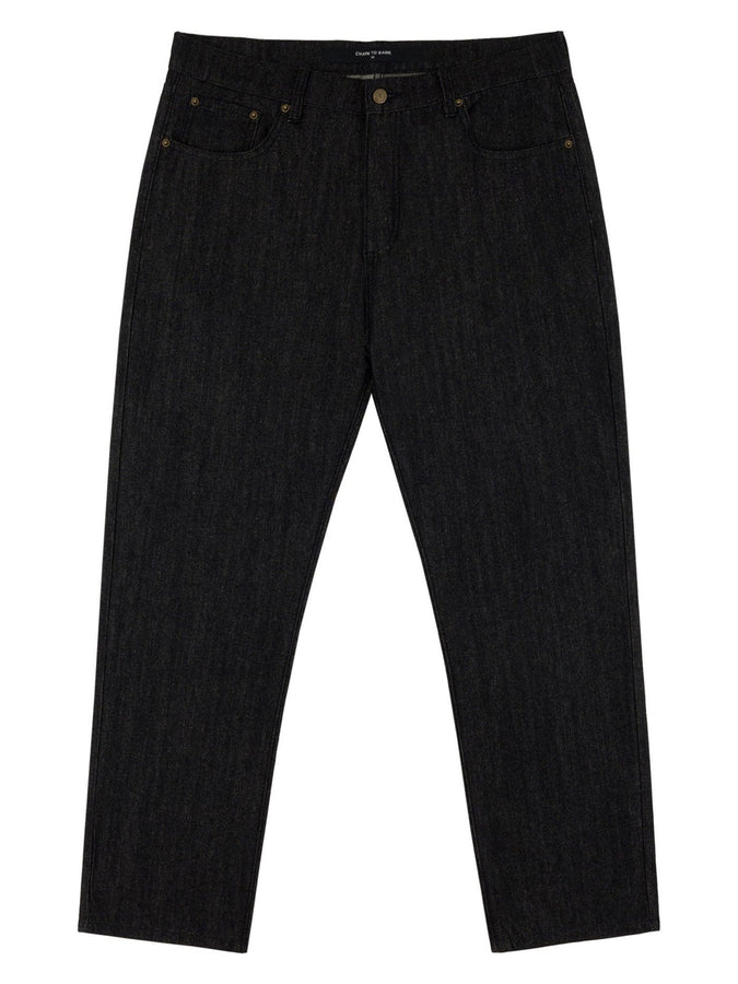 Chain To Bank Thousands Standard Fit Jeans Fall 2027 | RAW BLACK