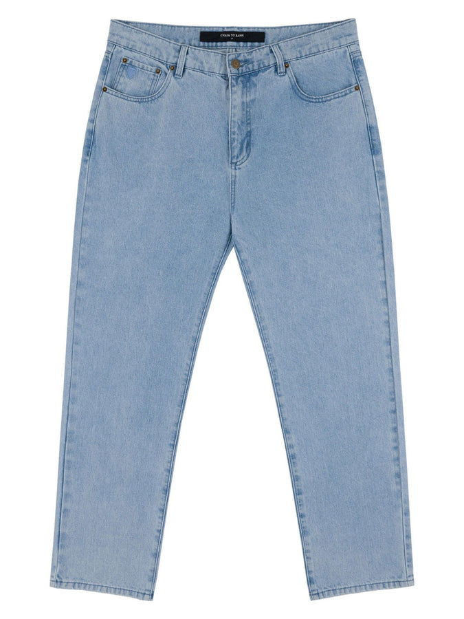 Chain To Bank Thousands Standard Fit Jeans Fall 2027 | WASHED FADED INDIGO
