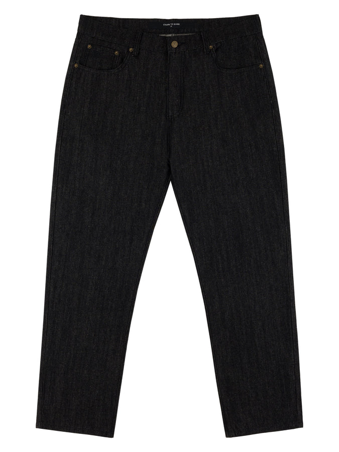 Chain To Bank Thousands Standard Fit Jeans Fall 2025 | RAW BLACK