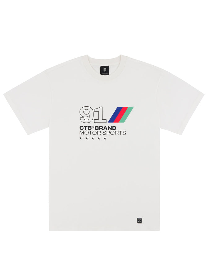 Chain To Bank 91 Motorosport T-Shirt Fall 2026 | WHITE