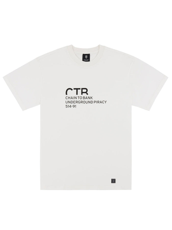 Chain To Bank Underground Piracy T-Shirt Holiday 2025 | WHITE