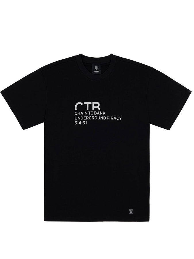 Chain To Bank Underground Piracy T-Shirt Holiday 2025 | BLACK