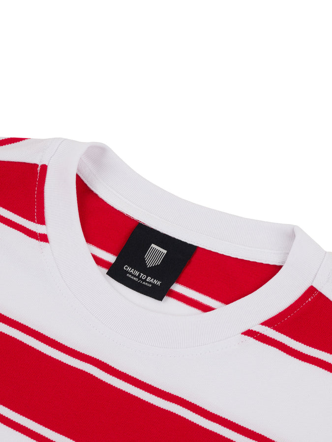 Chain To Bank Strife Stripe Elevated T-Shirt Fall 2025 | RED