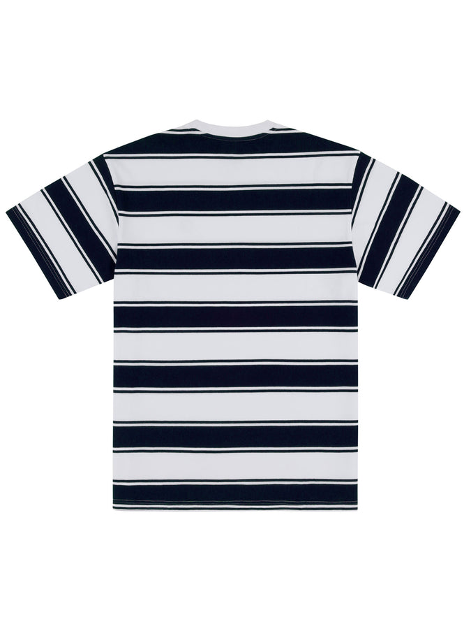 Chain To Bank Strife Stripe Elevated T-Shirt Fall 2025 | NAVY