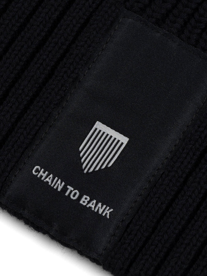 Chain To Bank Lined Up Sweater Holiday 2025 | BLACK