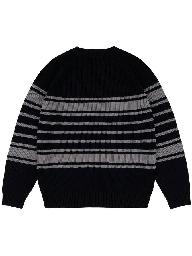 Chain To Bank Lined Up Sweater Holiday 2025 | BLACK