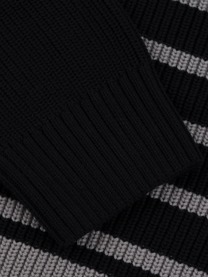 Chain To Bank Lined Up Sweater Holiday 2024 | BLACK