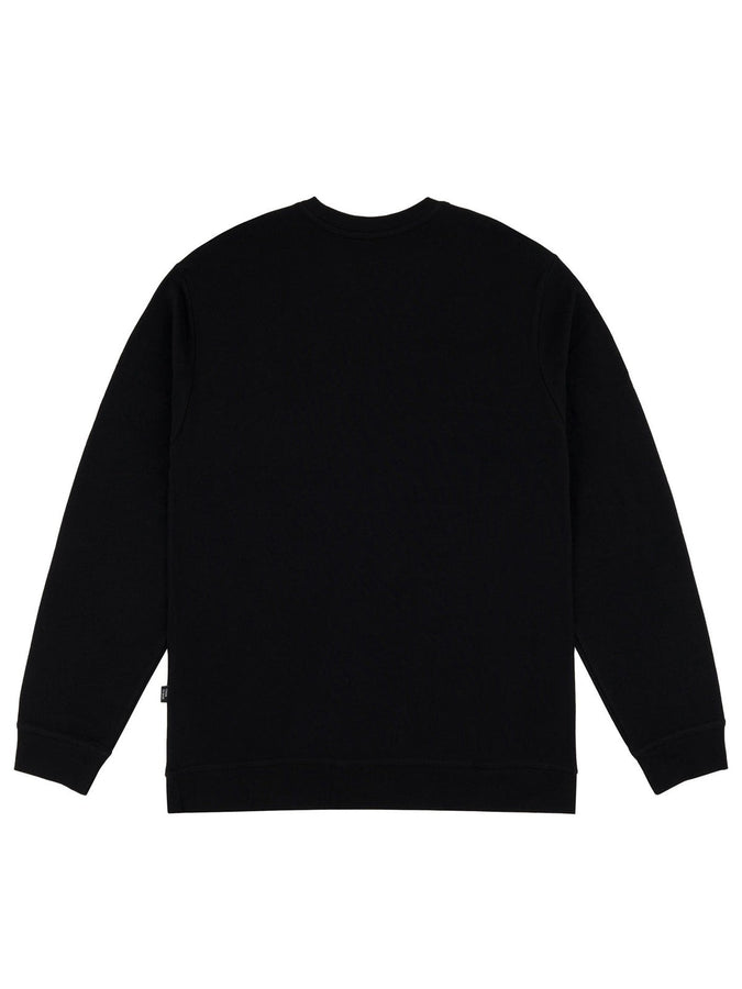 Chain To Bank Solid AF Crewneck Sweatshirt Fall 2027 | BLACK