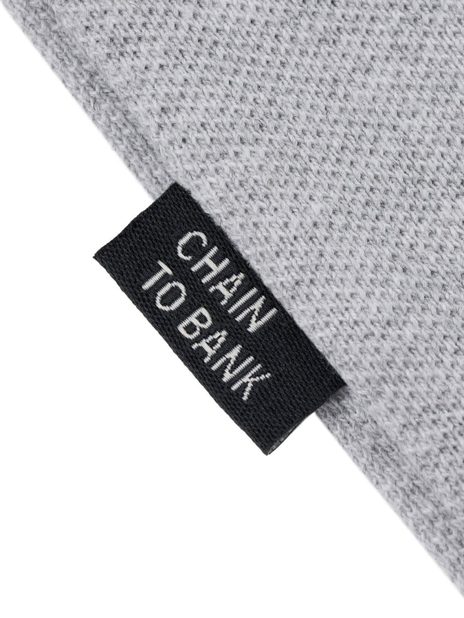 Chain To Bank Solid AF Crewneck Sweatshirt Fall 2027 | HEATHER GREY