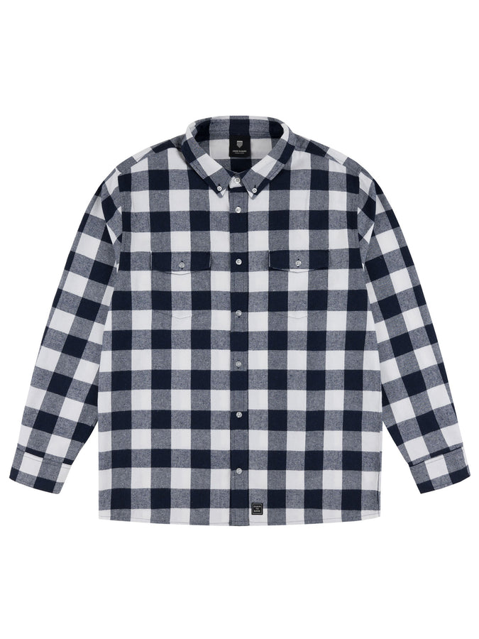 CTB Canadian Bacon Flannel L/S Buttondown Shirt Fall 2025 | NAVY PLAID