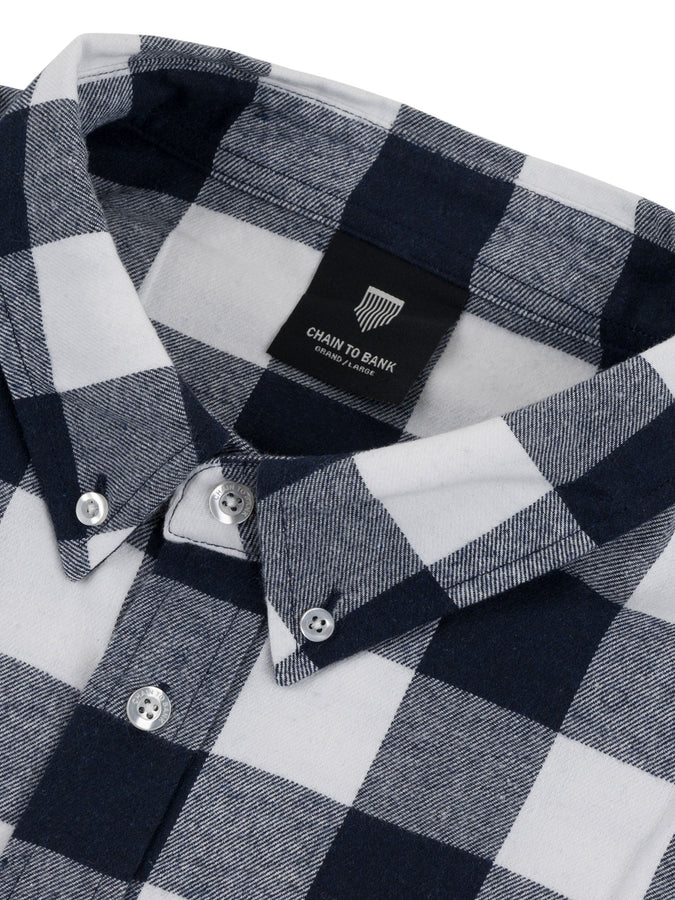 CTB Canadian Bacon Flannel L/S Buttondown Shirt Fall 2025 | NAVY PLAID