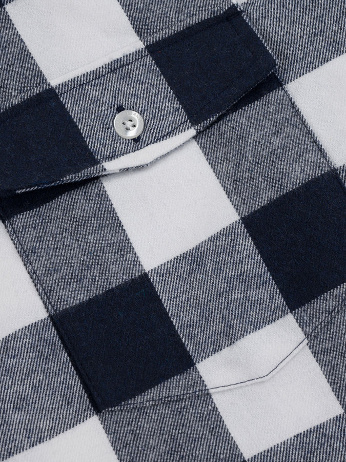 CTB Canadian Bacon Flannel L/S Buttondown Shirt Fall 2025 | NAVY PLAID