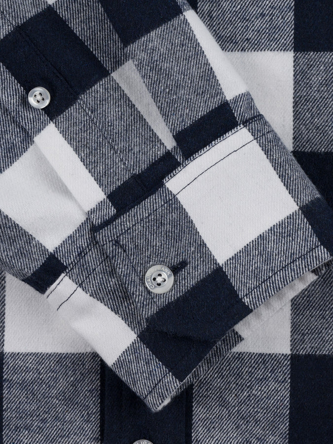 CTB Canadian Bacon Flannel L/S Buttondown Shirt Fall 2025 | NAVY PLAID