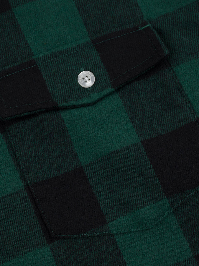 CTB Canadian Bacon Flannel L/S Buttondown Shirt Fall 2025 | GREEN PLAID