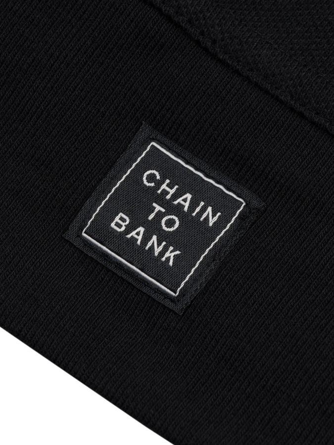 Chain To Bank Solid AF Long Sleeve Polo Fall 2026 | BLACK