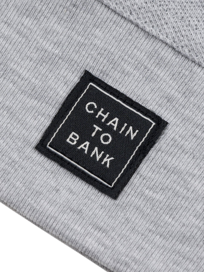 Chain To Bank Solid AF Long Sleeve Polo Fall 2026 | HEATHER GREY