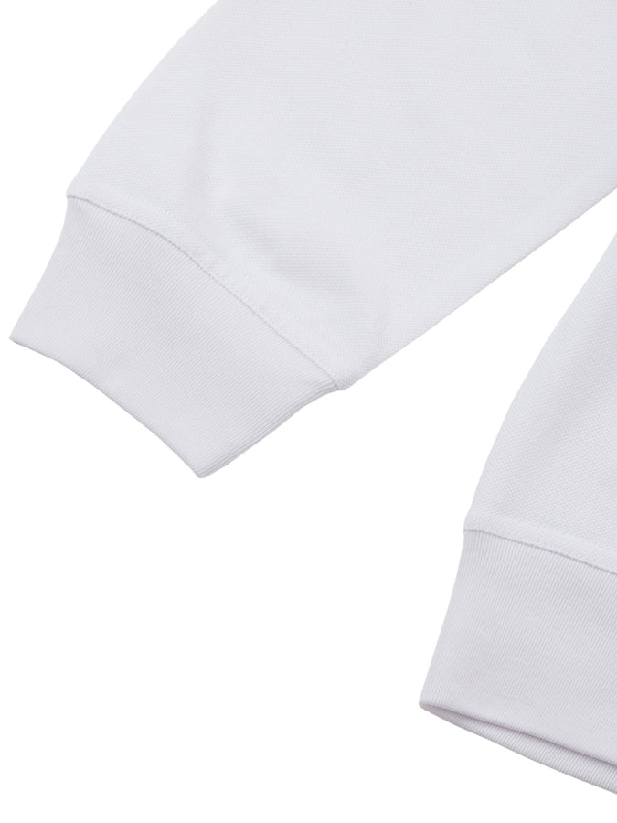 Chain To Bank Solid AF Long Sleeve Polo Fall 2026 | WHITE