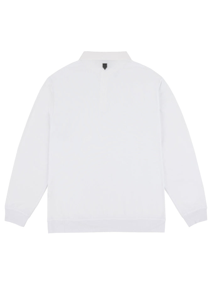 Chain To Bank Solid AF Long Sleeve Polo Fall 2026 | WHITE