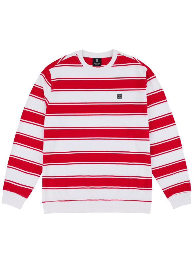 Chain To Bank Strife Stripe Long Sleeve T-Shirt Fall 2025 | RED