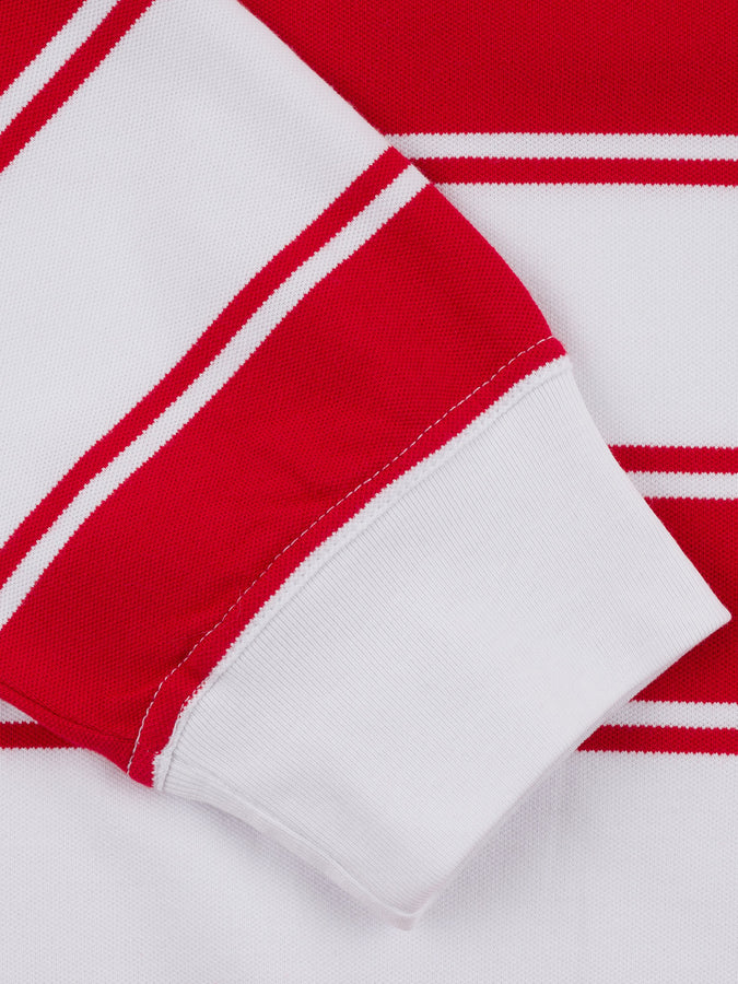 Chain To Bank Strife Stripe Long Sleeve T-Shirt Fall 2026 | RED