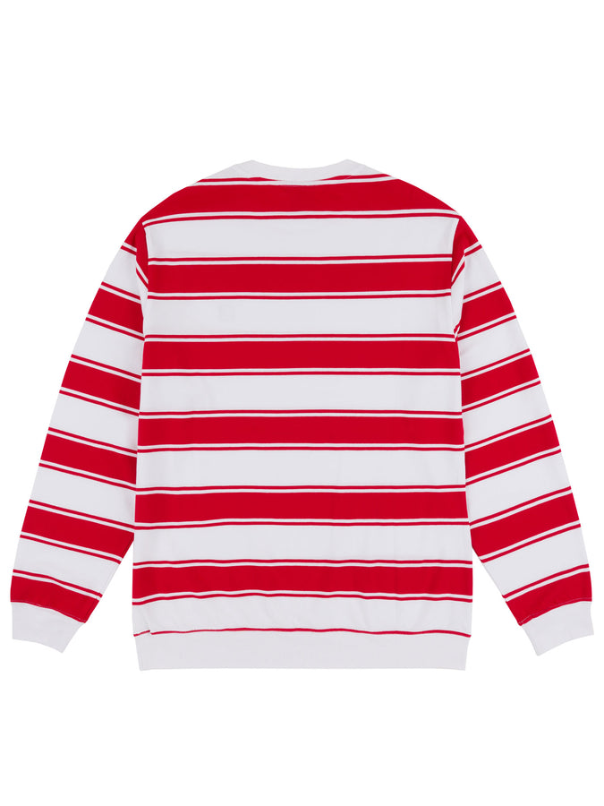 Chain To Bank Strife Stripe Long Sleeve T-Shirt Fall 2025 | RED